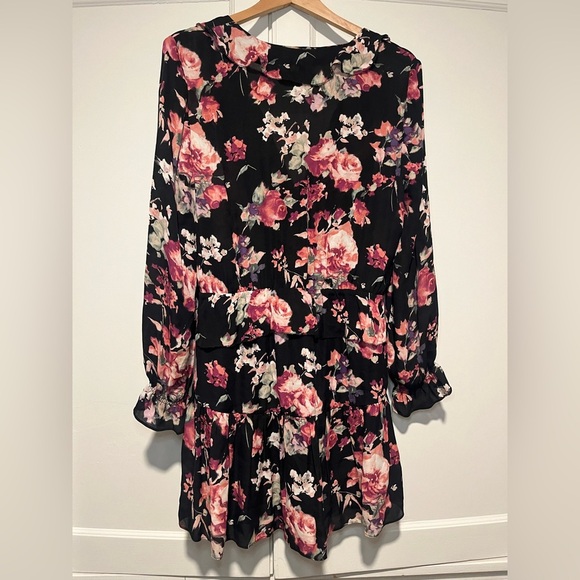 Joie Floral Long Sleeve Mini Dress - Picture 2 of 3